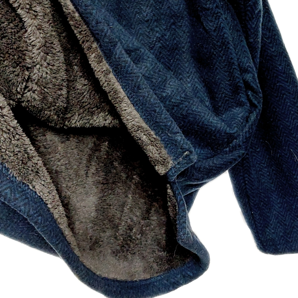 London Fog Men's Half Zip PLUSH Warm Sherpa Lined Pullover Sweater Size 2XL NWT - Picture 3 of 5